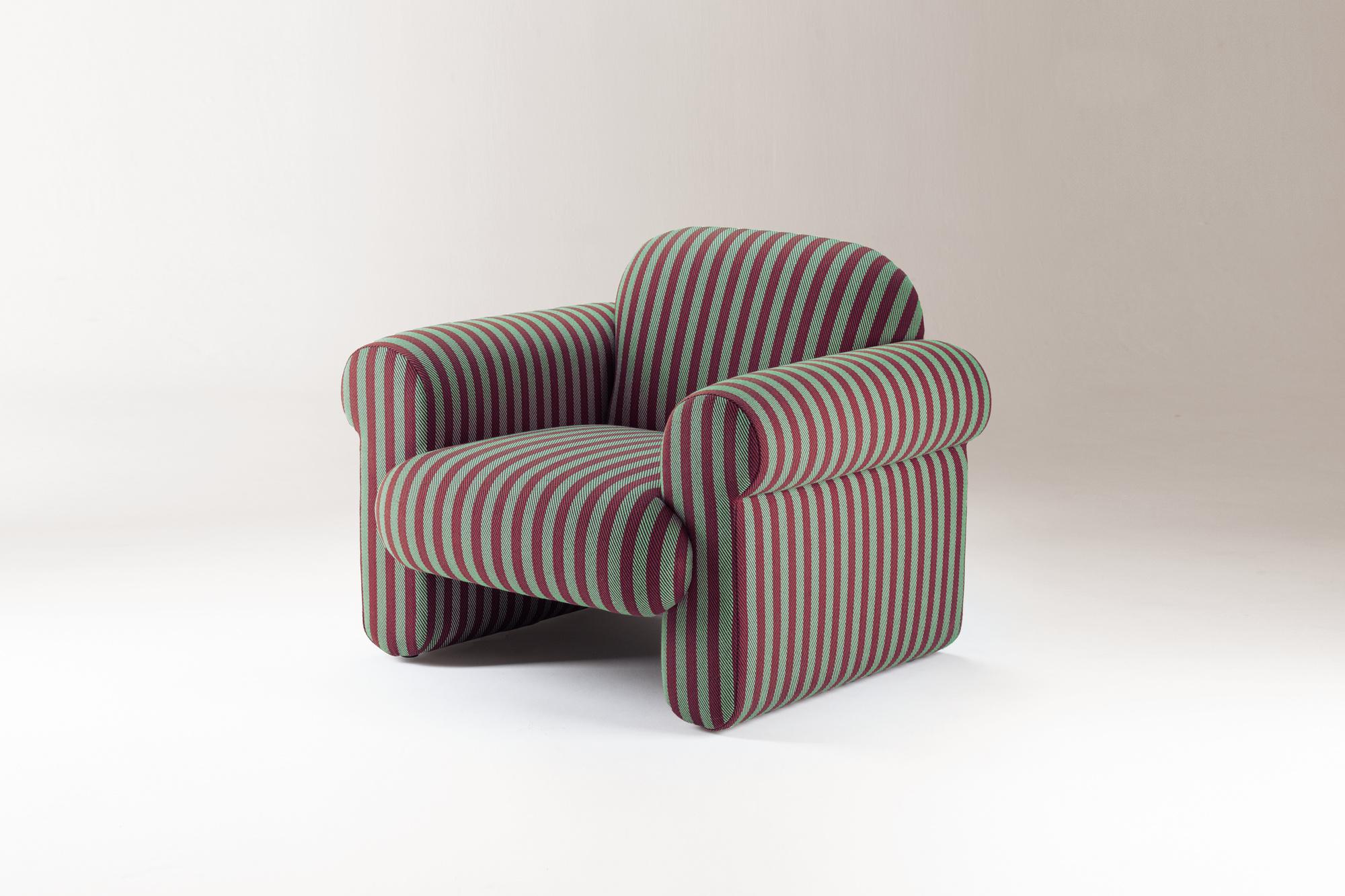 Oscar Striped Armchair