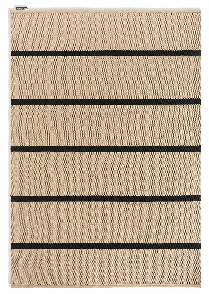 Deck Charcoal Black Outdoor Rug | Size: 140 × 200 cm