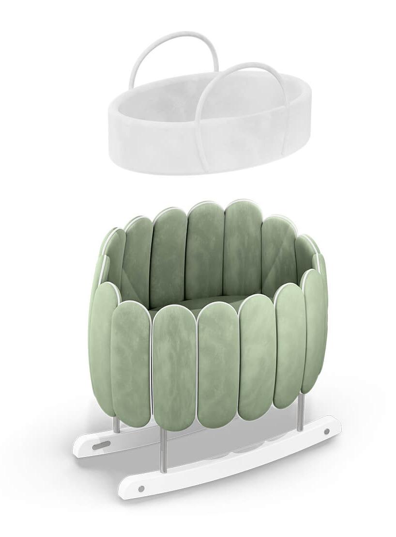 Lotus Rocking Crib