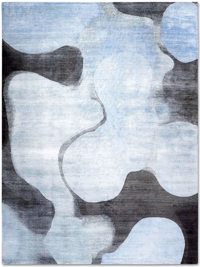 Blue Handmade Rug | Size: 305 × 427 cm