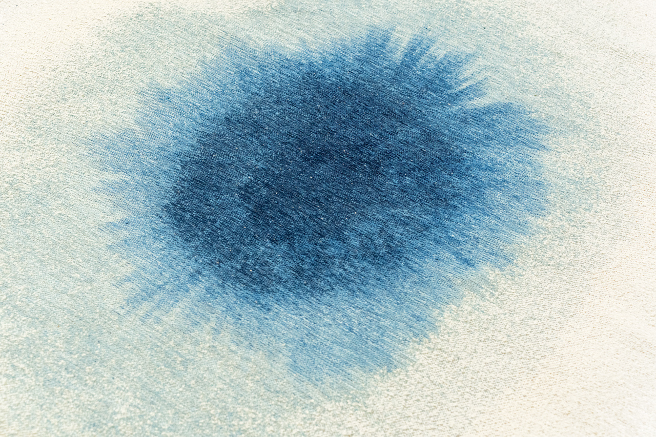 Drop Dream In Blue Premium Belgian Rug | Size: 200 × 280 cm