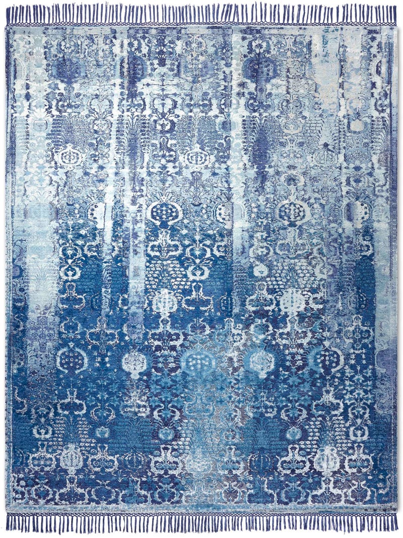 سجادة «وودز» زرقاء | المقاس: 170 × 240 cm