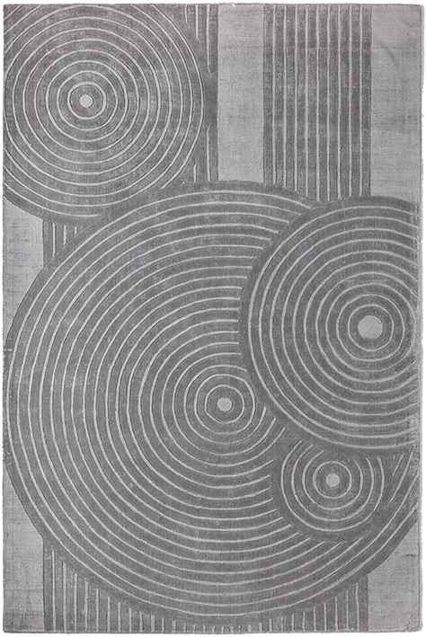 Modern Designer Grey Rug | Size: 200 × 200 cm