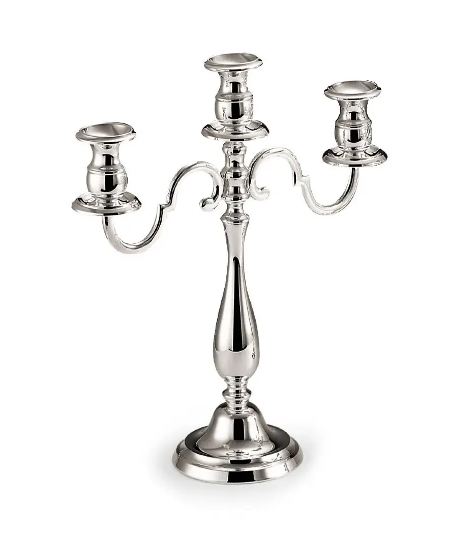 Three-Light Silver-Plated Candelabrum