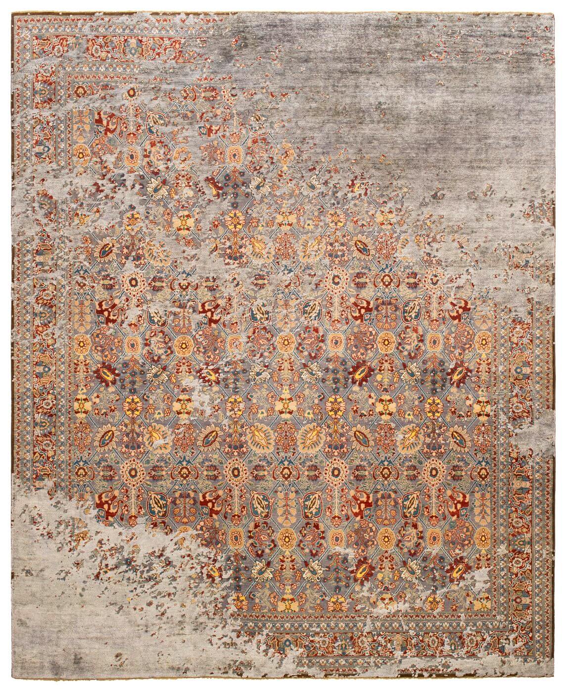 Tabriz Canal Raved Silk Rug | Size: 300 × 400 cm