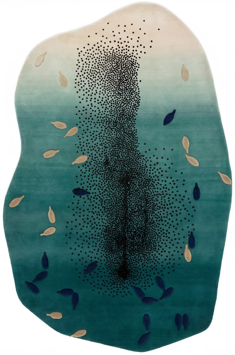 Deep Lagoon Artisan Handwoven Rug