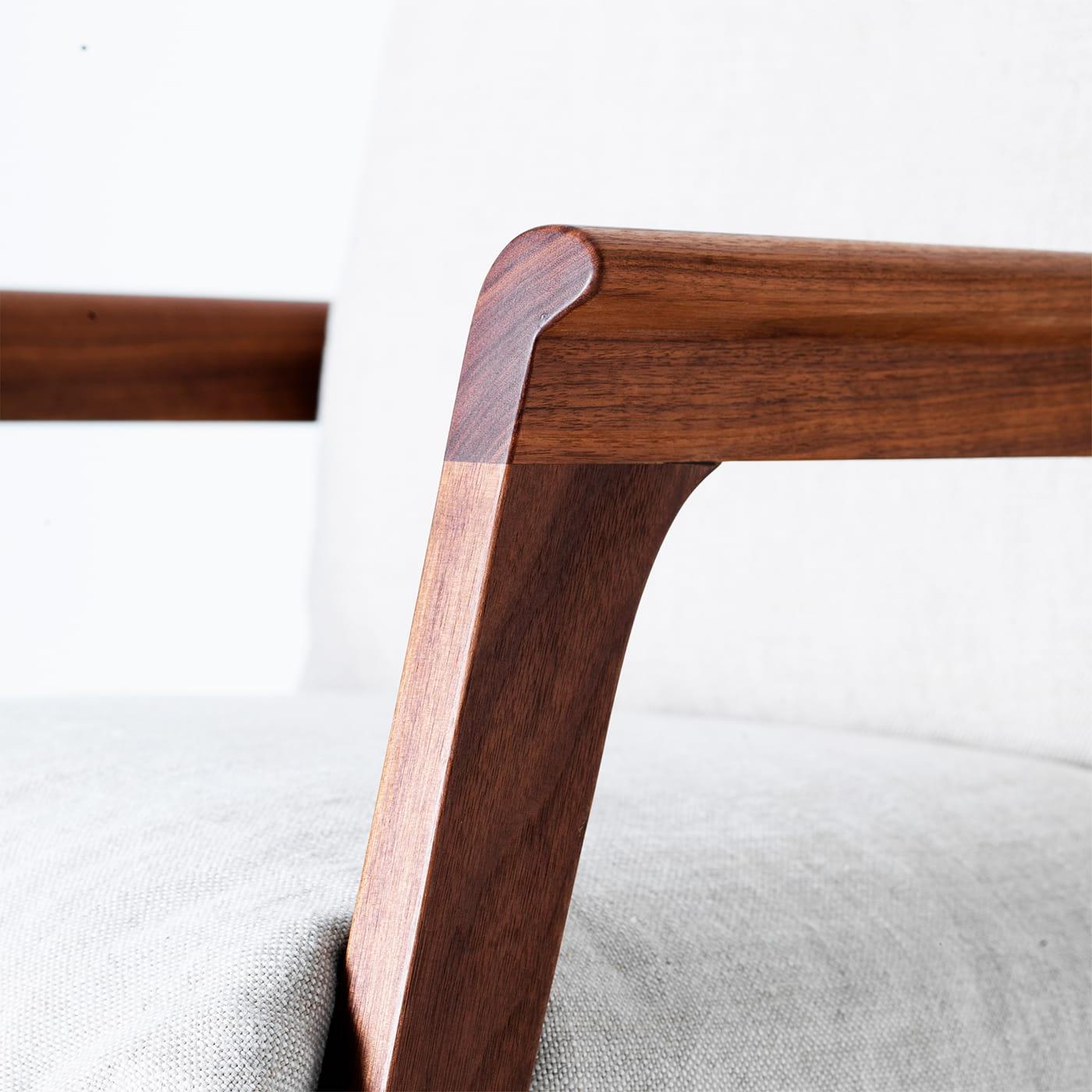 Momento Rocking Chair | Upholstery: Linen UNICO NF184 47