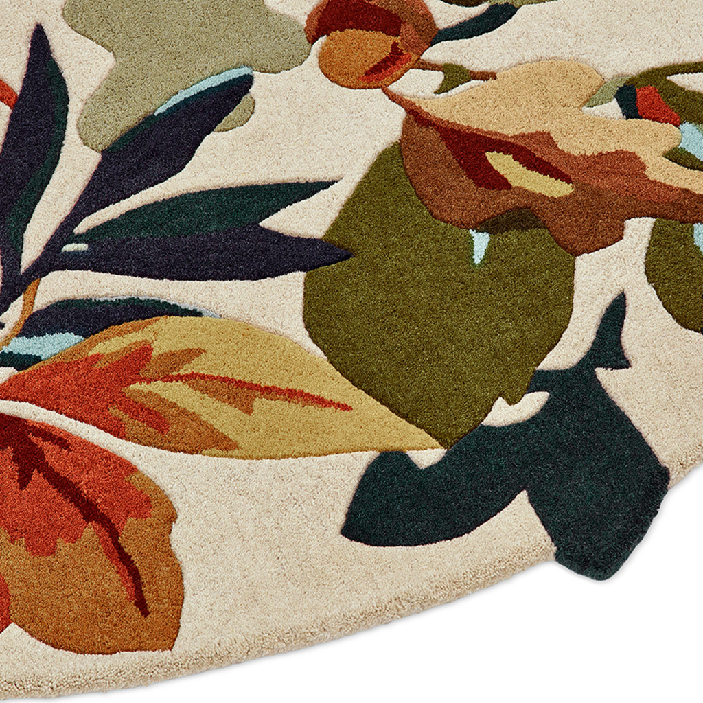 Robin's Wood Russet Round Rug | Size: Ø 200 cm