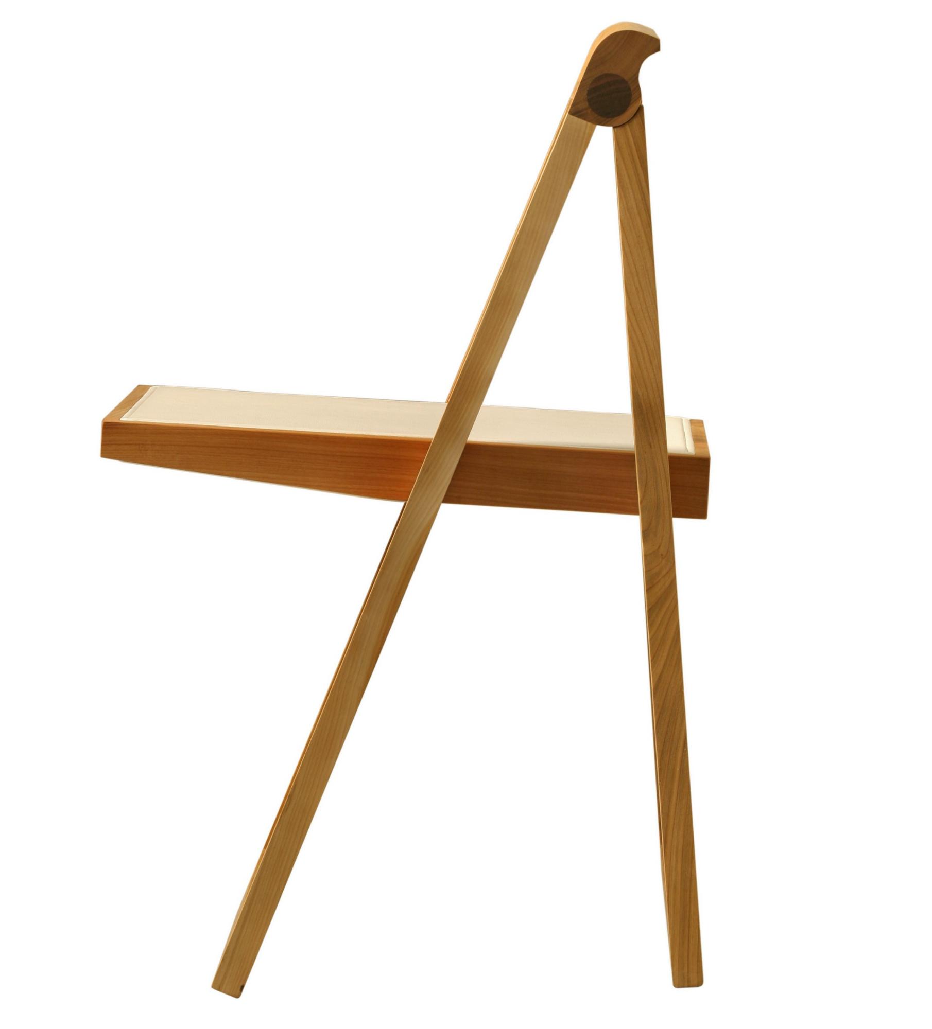 Ciak Natural Wood Folding Chair