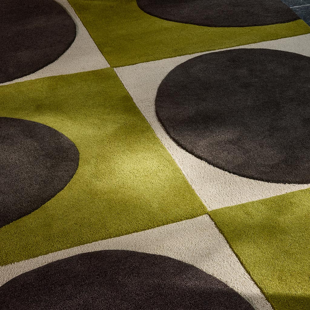 Spot Square Walnut Lichen Premium Rug