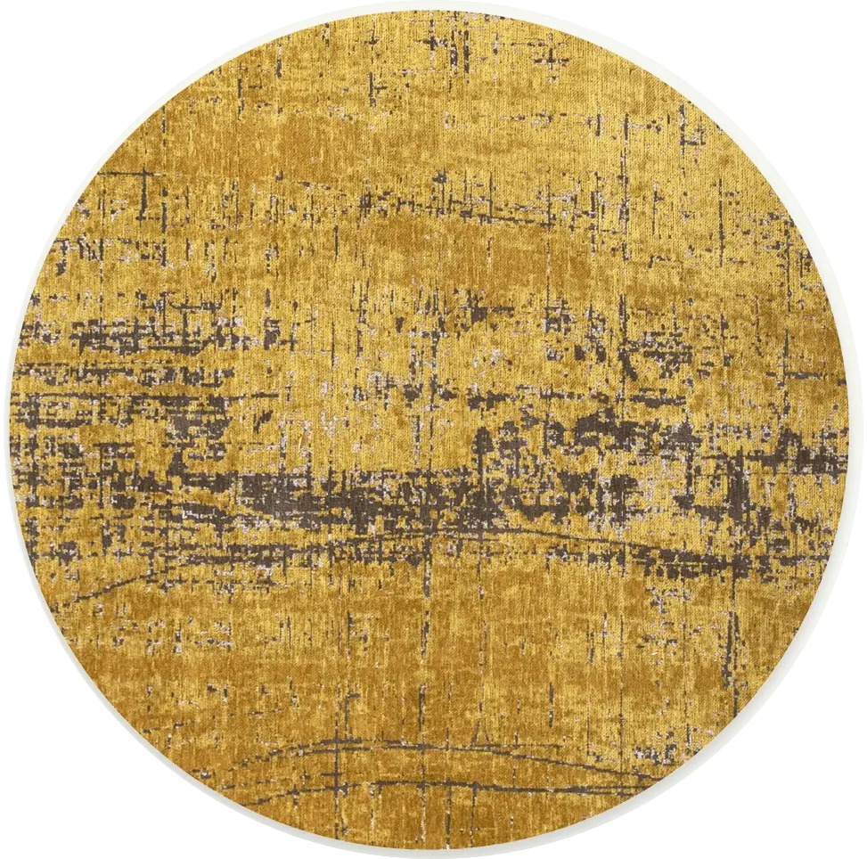 Liberty Gold Round Rug | Size: Ø 240 cm