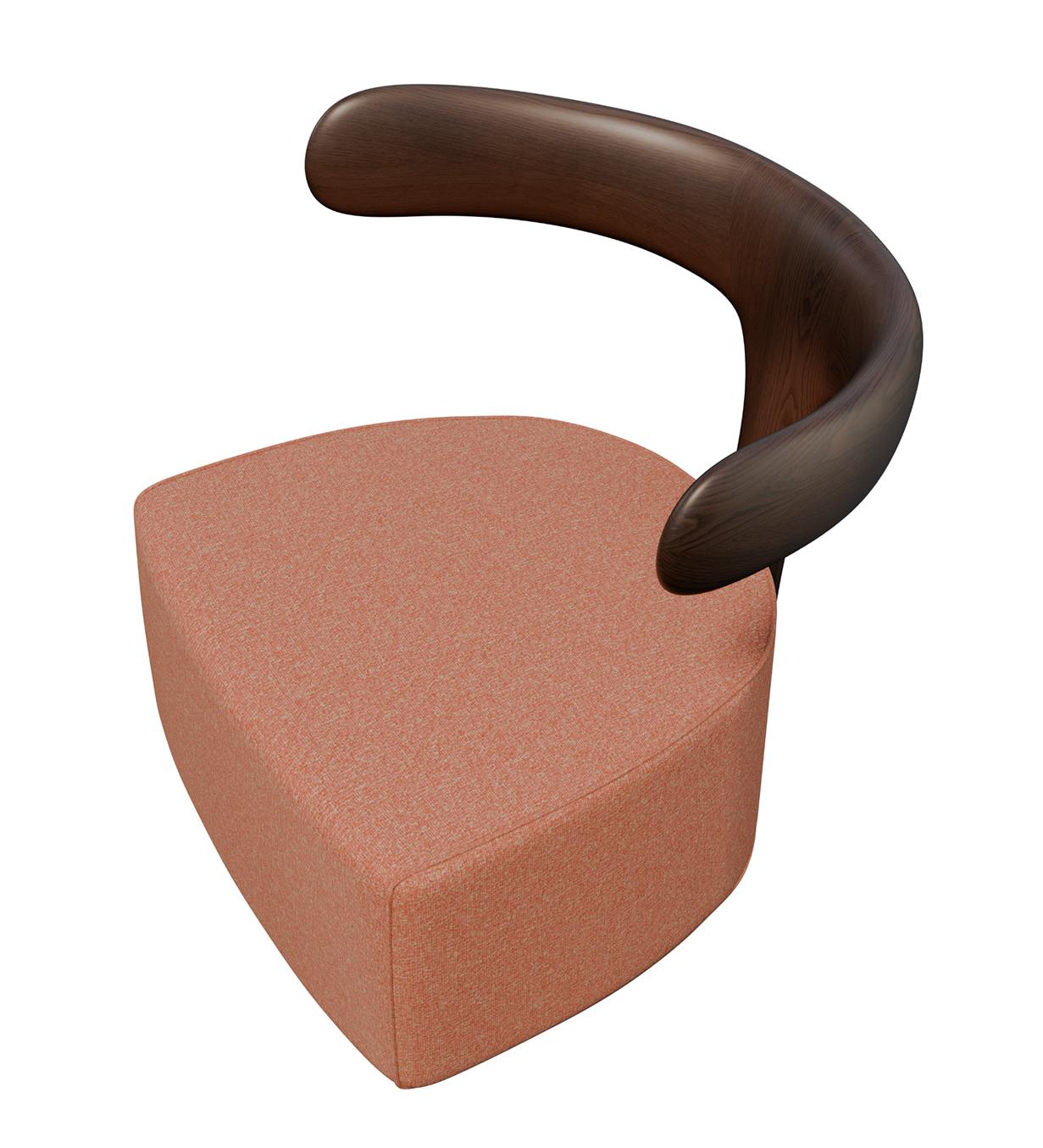 Moby Dick Terracotta Lounge Chair