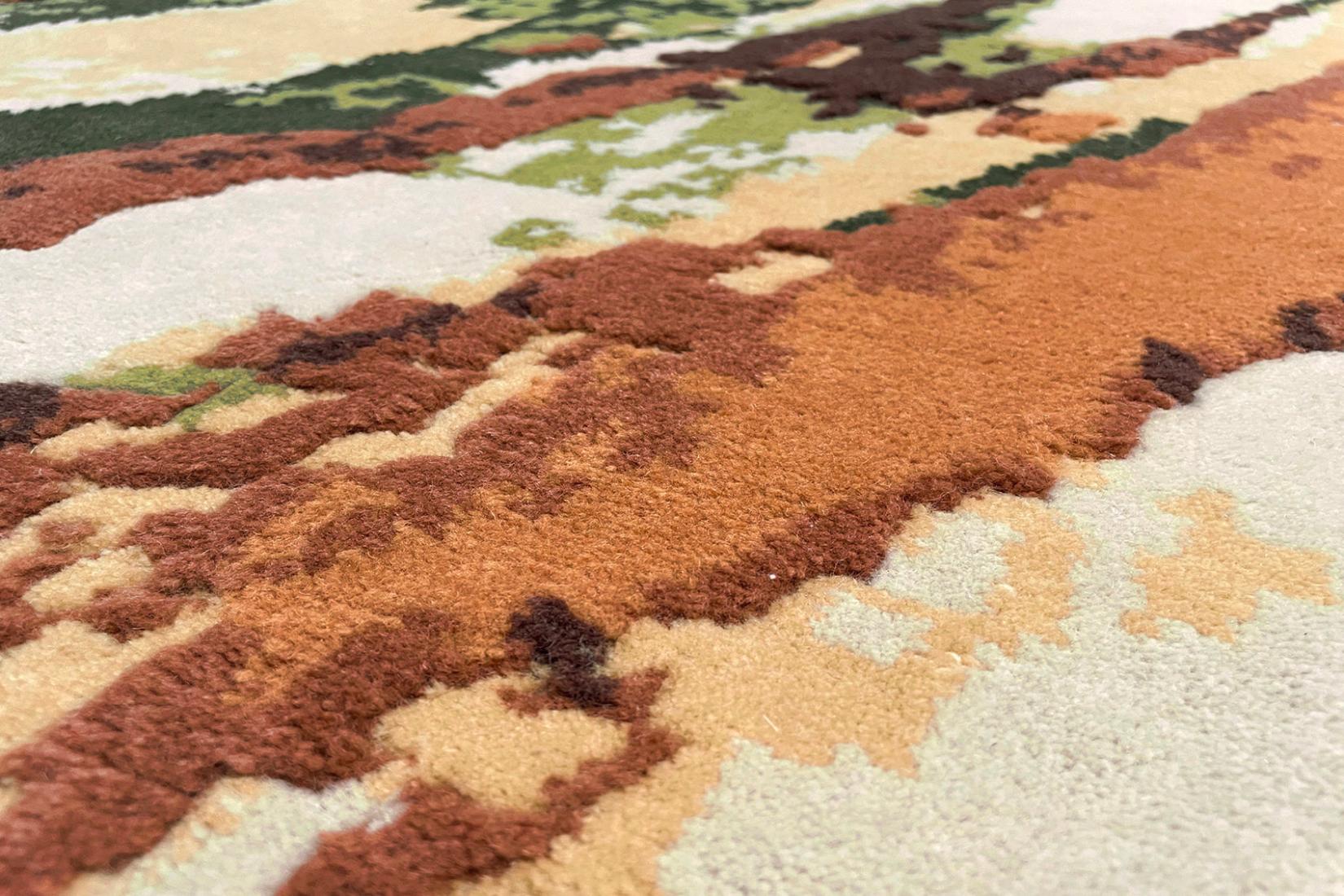 سجادة «فلوكس» قرميدي | المقاس: 200 × 300 cm