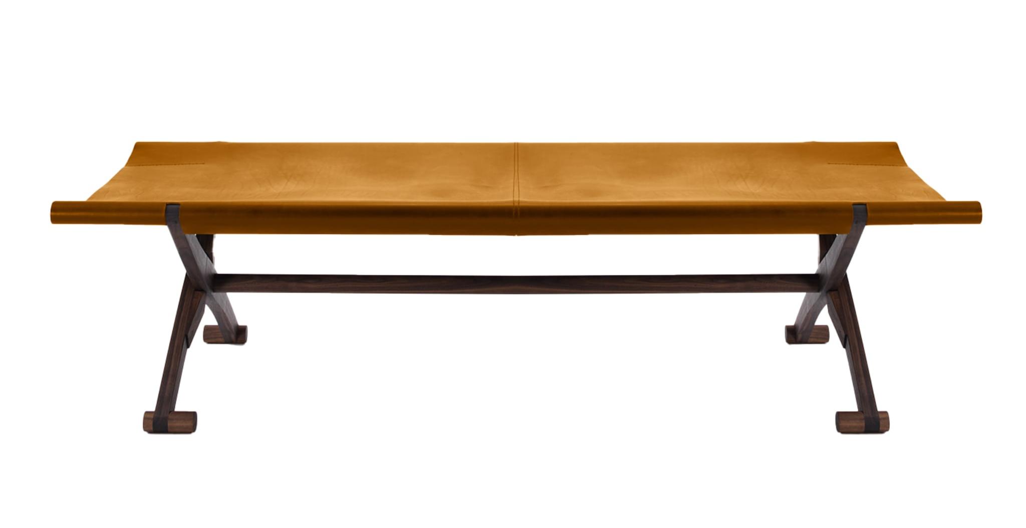 Branda Leather Bench