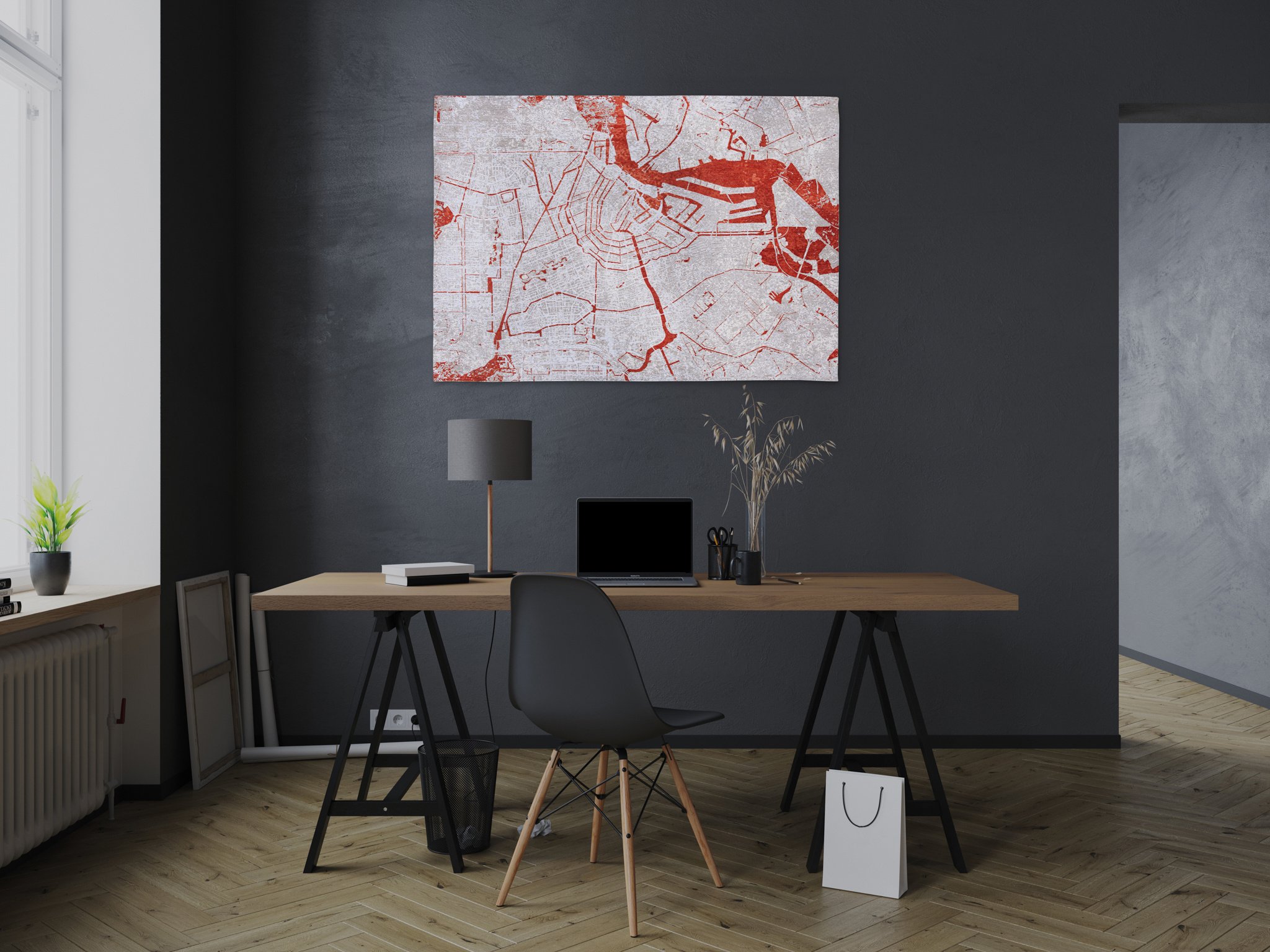 Orange Cut Rug | Size: 140 × 200 cm