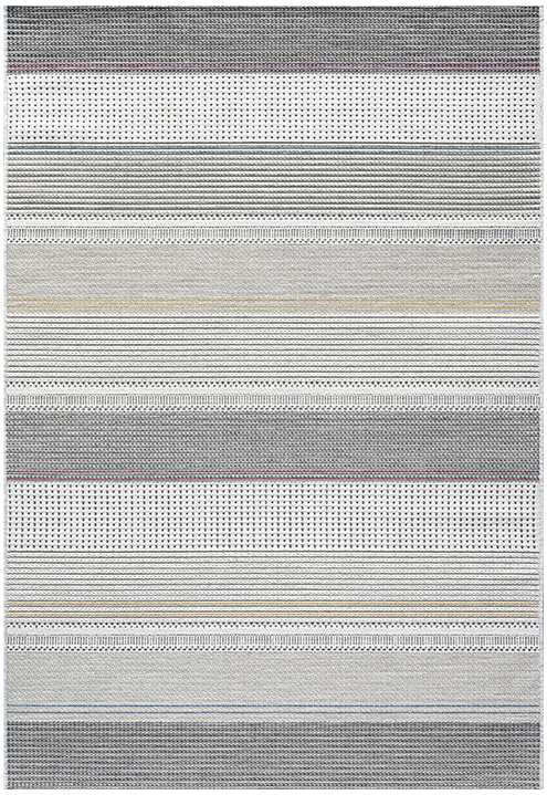 سجادة مخططة داخلية/خارجية | المقاس: 200 × 290 cm