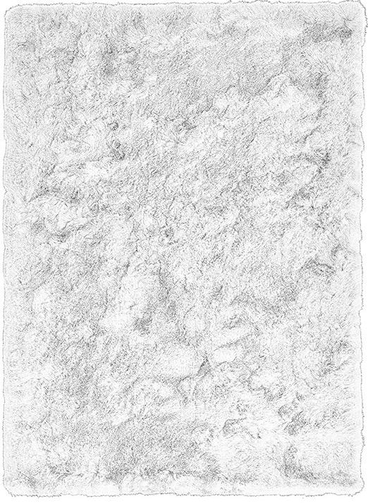Aster Shaggy White Rug | Size: 80 × 140 cm