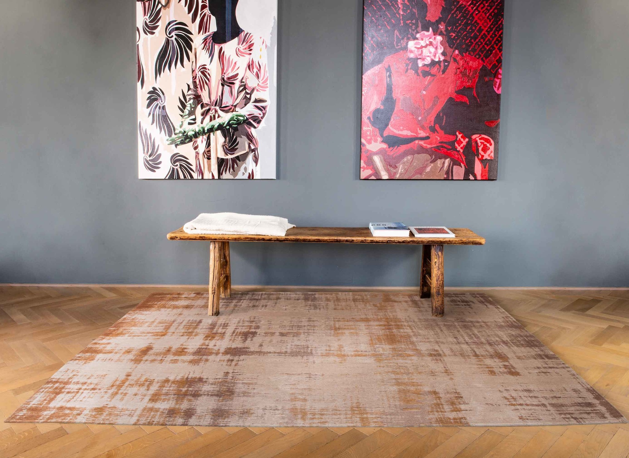 Venetian Dust Gondola Brown Rug | Size: 80 × 150 cm