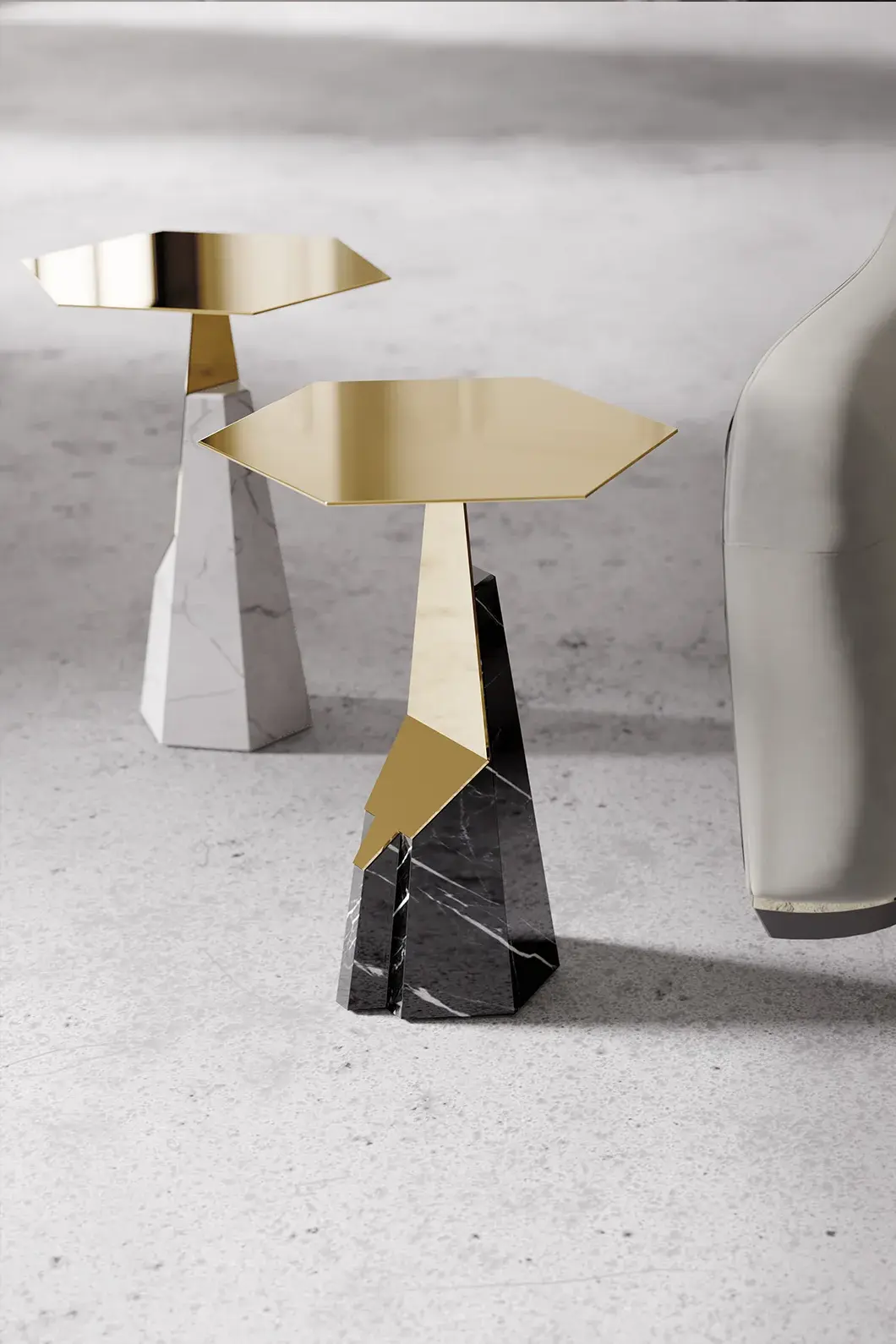 Halo Black Side Table - 1