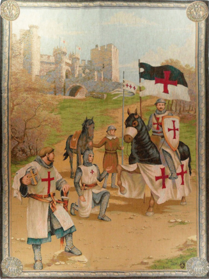 سجادة جدارية «الفرسان المعبد» | المقاس: 110 × 150 cm