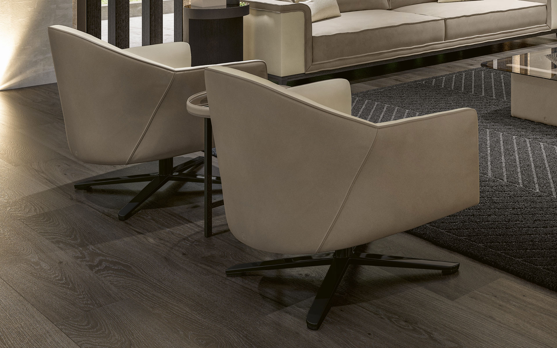 Classic Swivel Armchair
