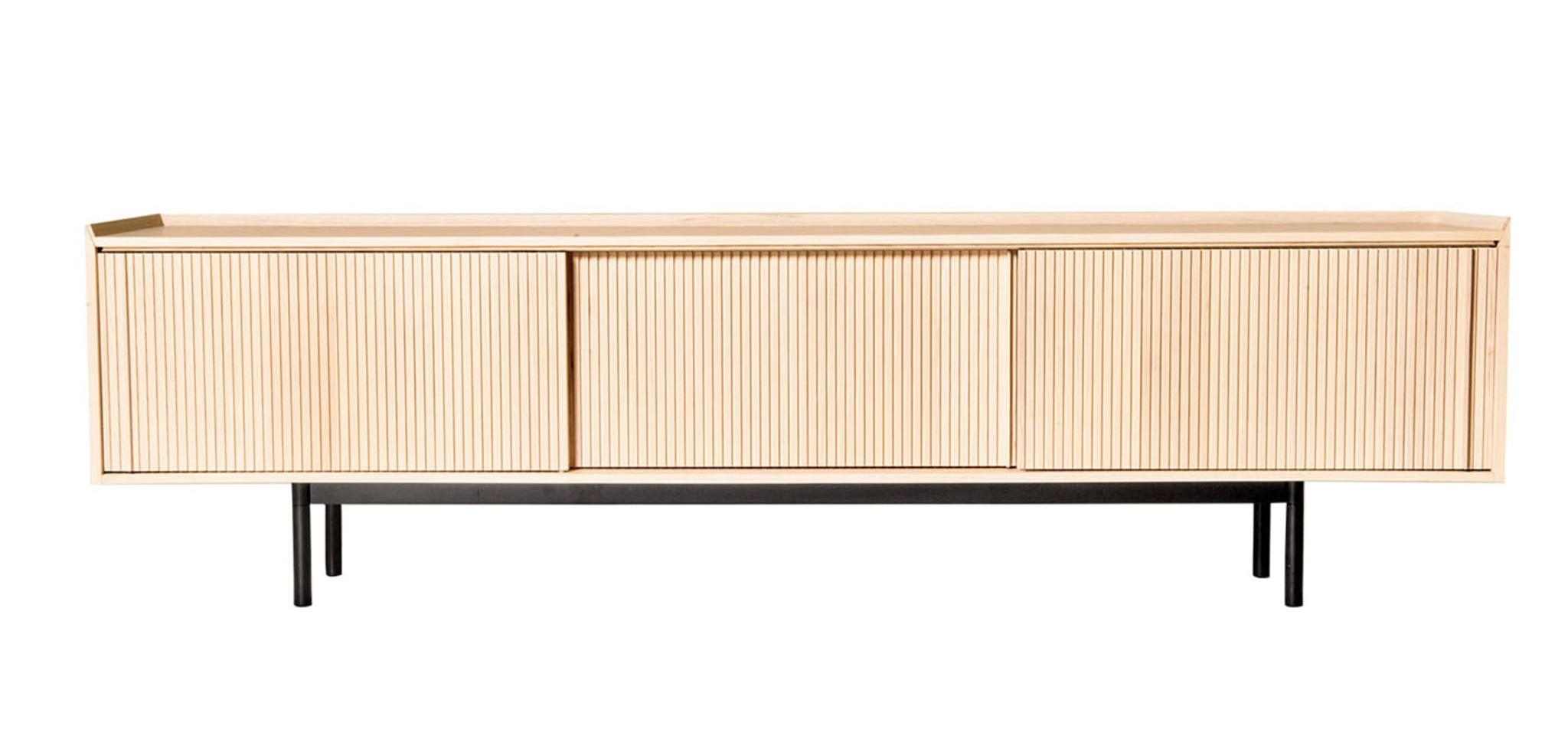 Sipario Natural 3-Doors Sideboard | Dimensions: Height 78 cm