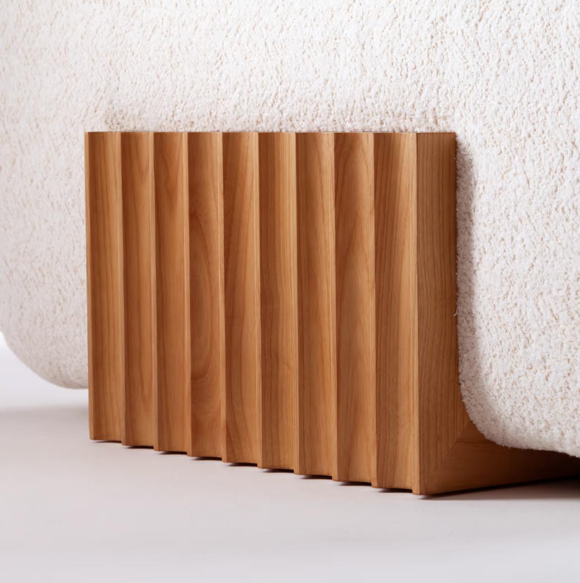 Carmel Modern White Armchair