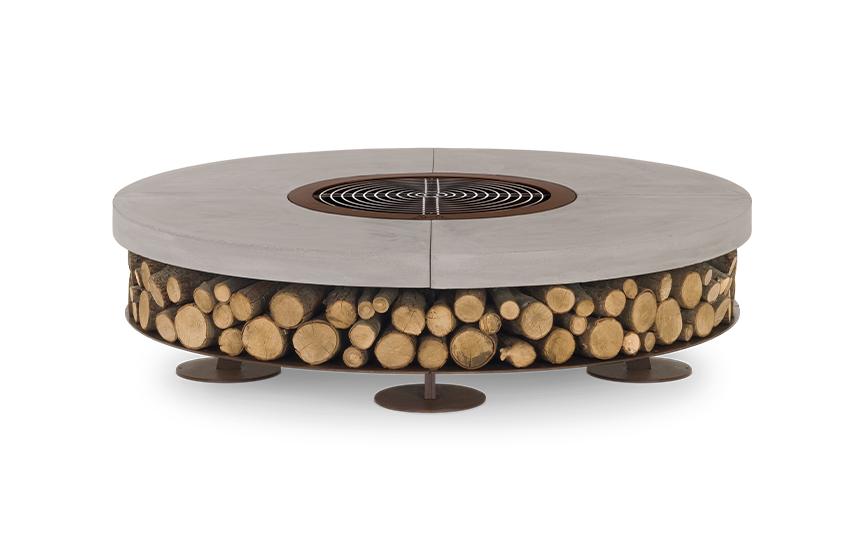 Ercole Fire Pit | Finishing: White | Dimensions: Ø 150 cm
