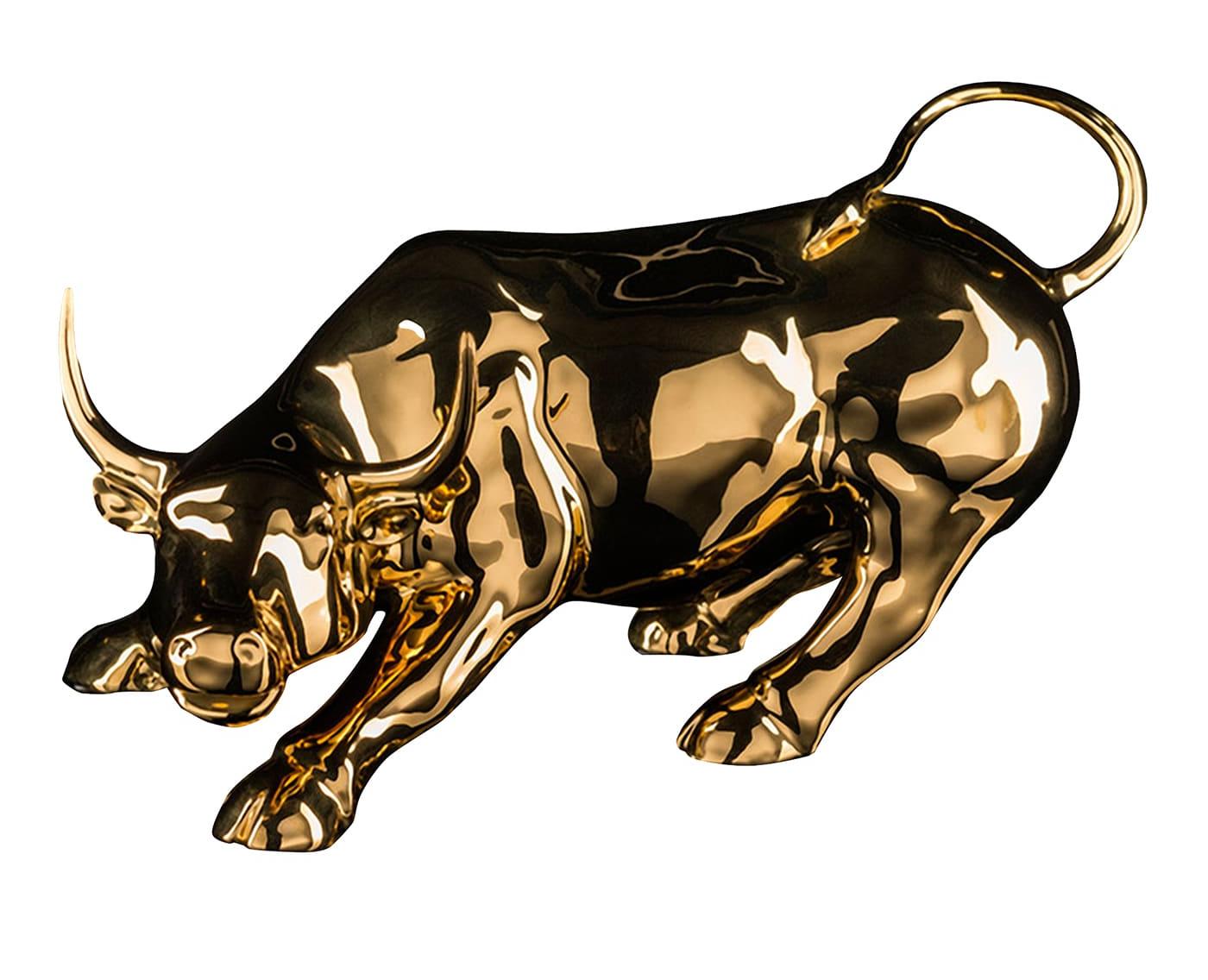 Wall Street Bull Handcrafted Sculpture