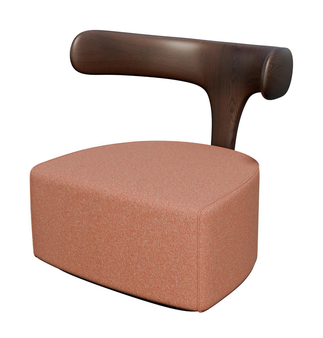 Moby Dick Terracotta Lounge Chair
