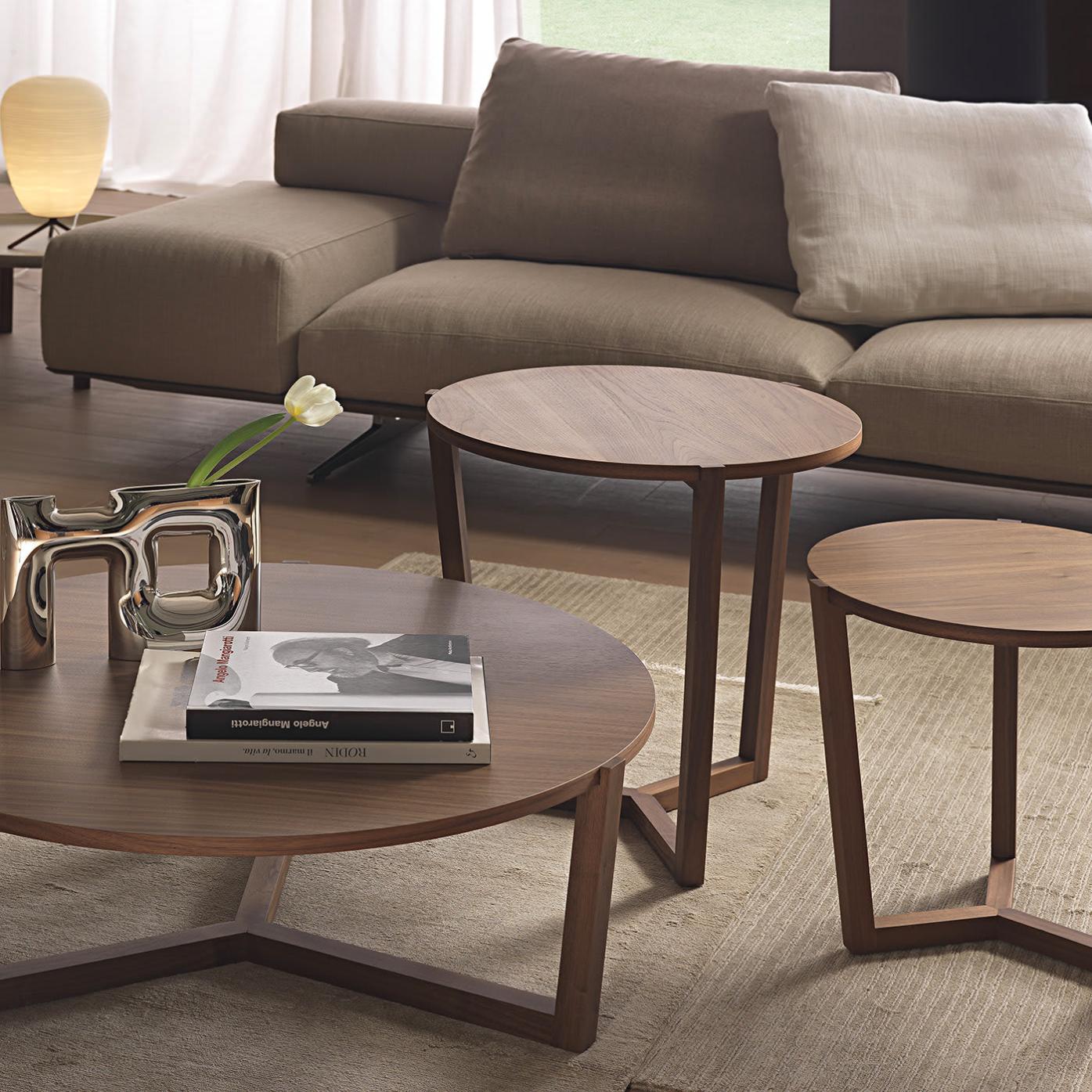Denny Round Crafted Coffee Table