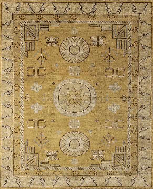 Khotan Wool Yellow Rug