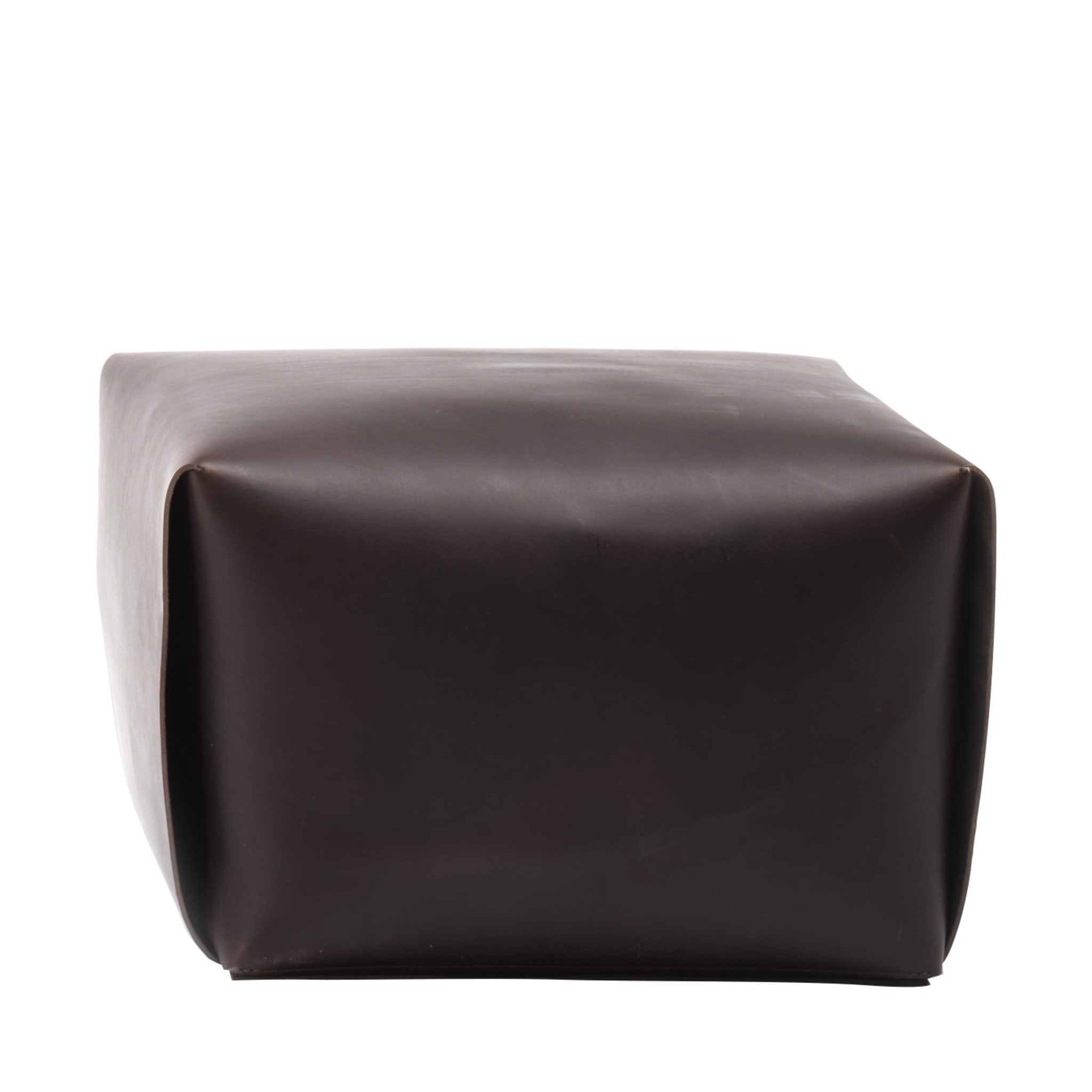 Bao Leather Pouf | Seat: Leather