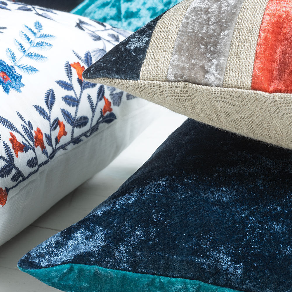 Somerley Indigo Cushion