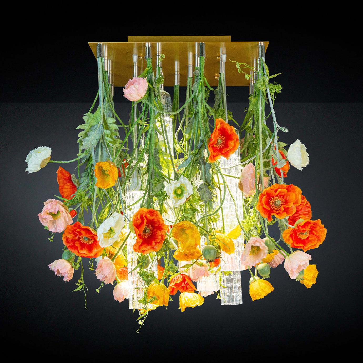 Poppy Square Handcrafted Chandelier