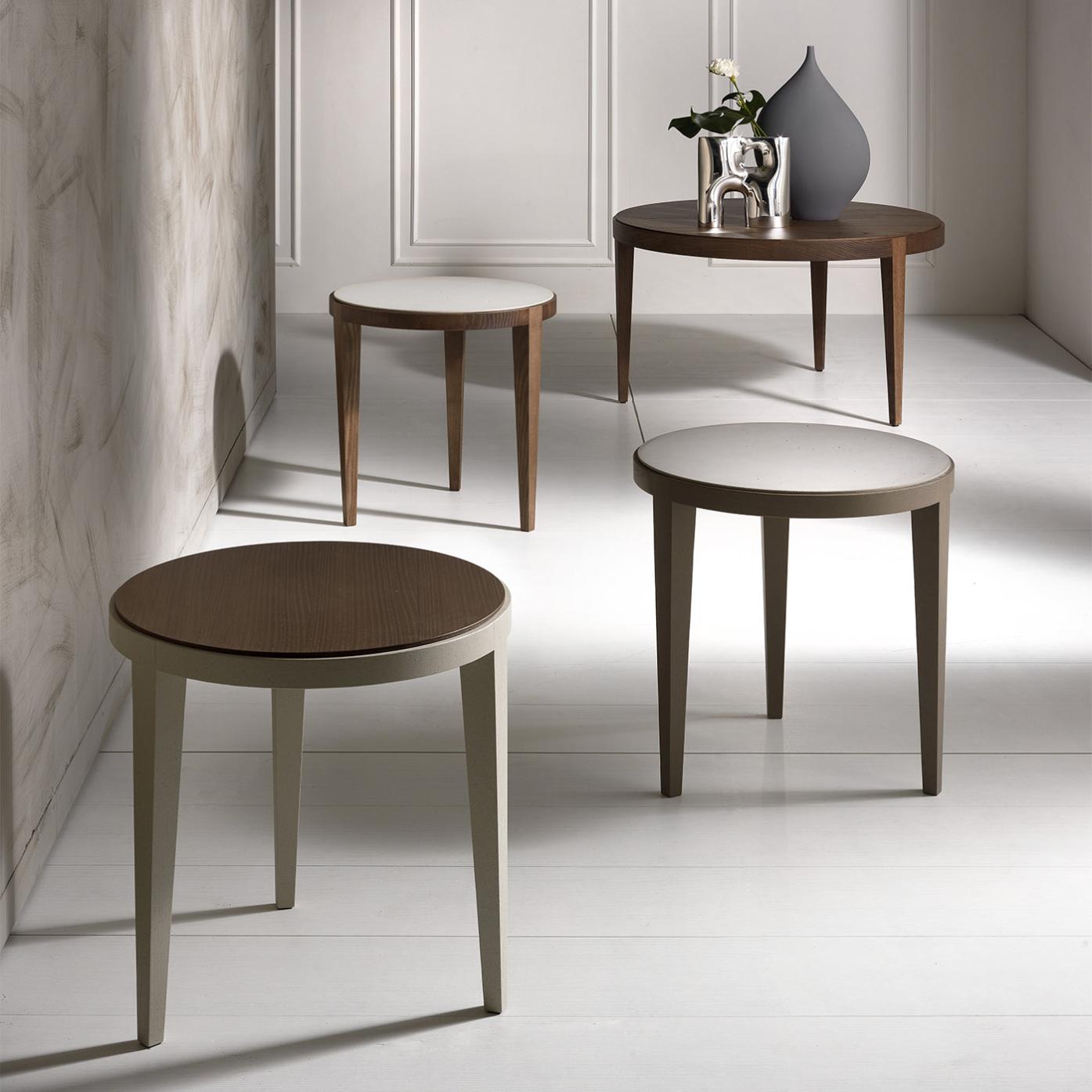 Dominique Modern Round  Side Table