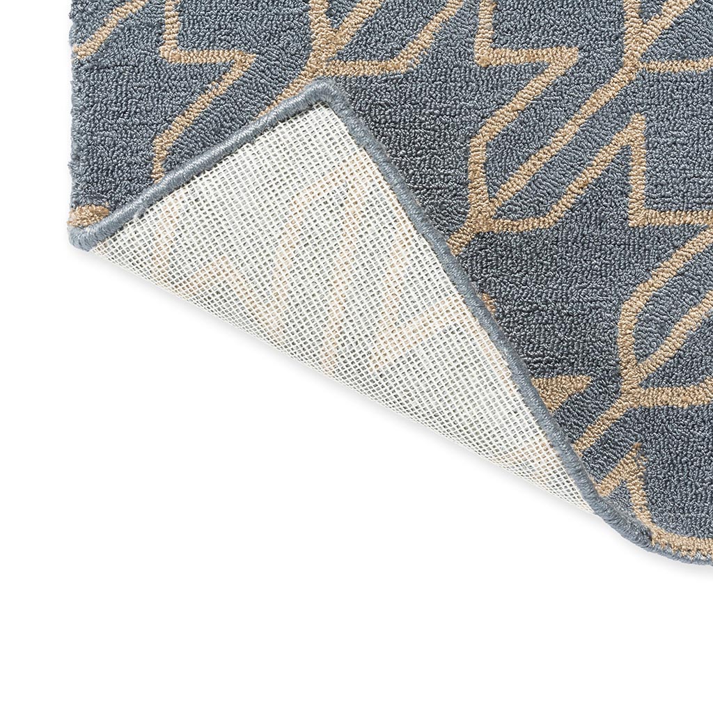 Houndstooth Washed Blue Outdoor Rug | Size: 250 × 350 cm