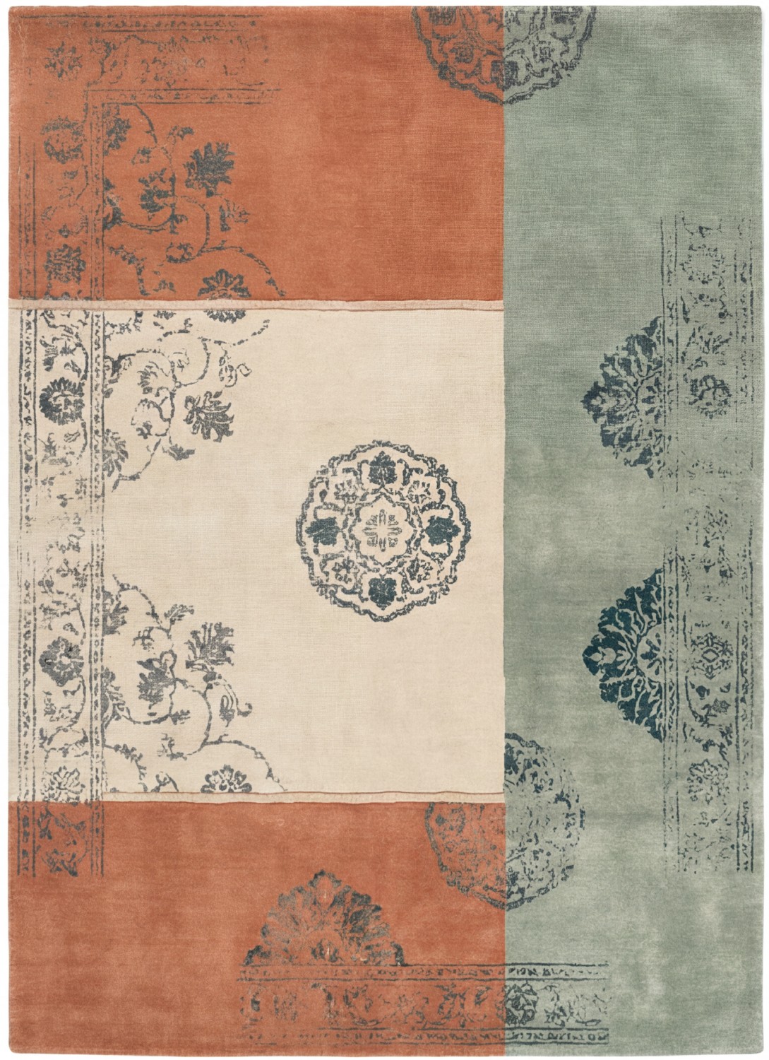 Antique Collage Handcrafted Rug