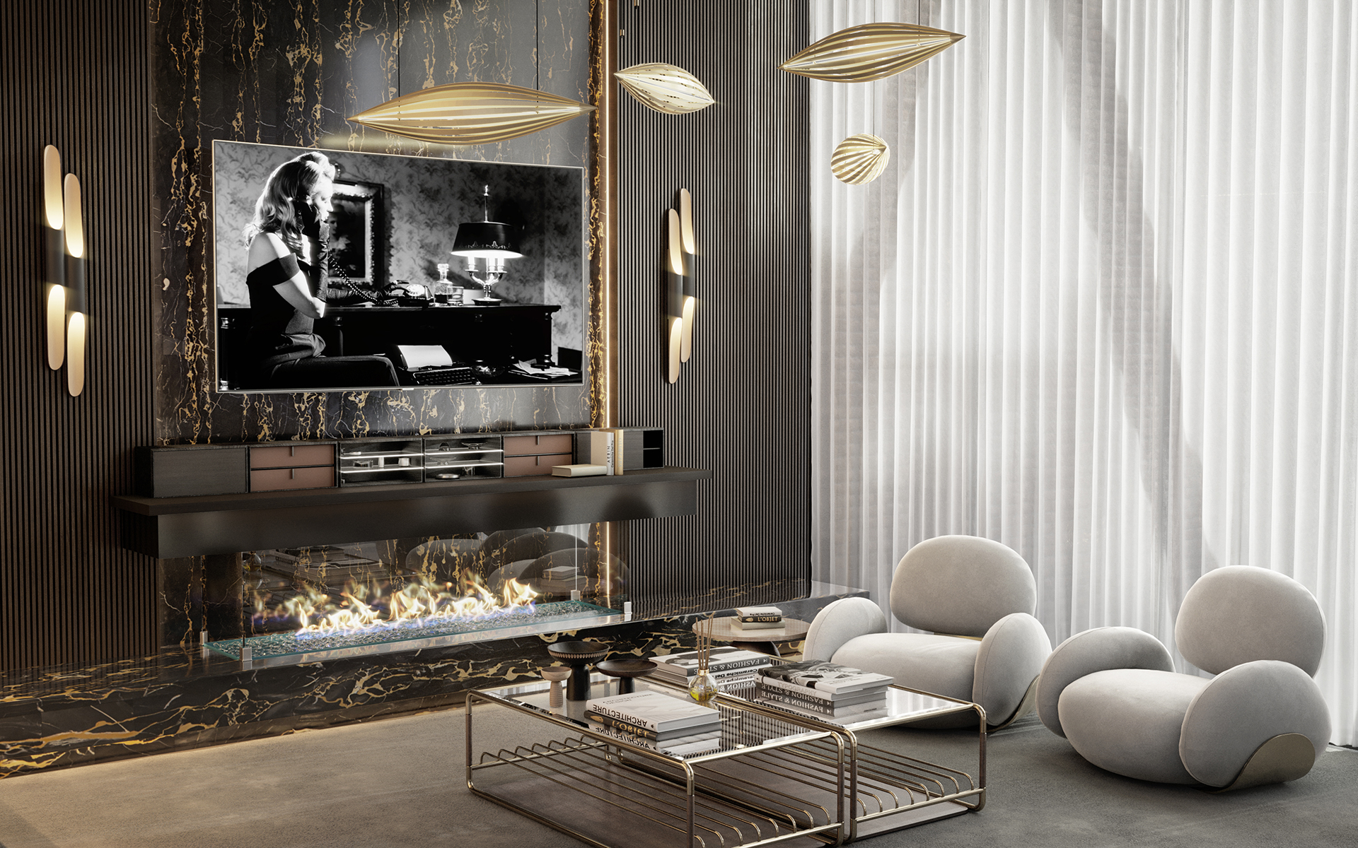 Deep-tone Wall Lamp - 1