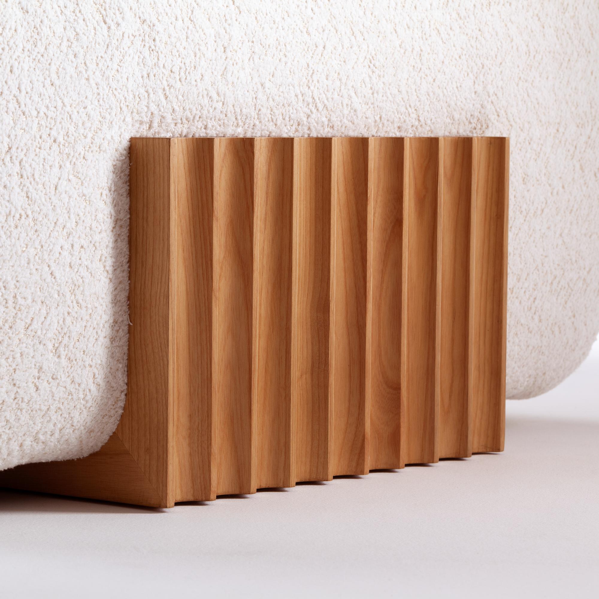 Carmel Wood Modular Crafted Sofa