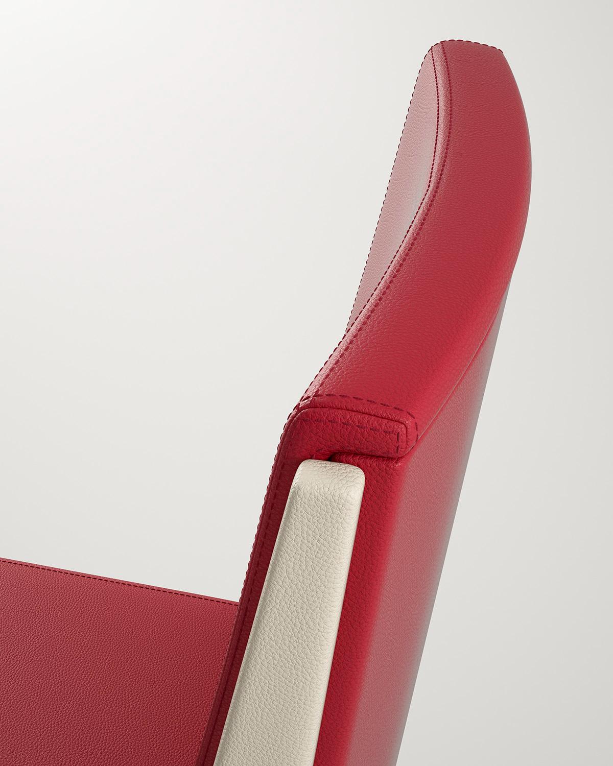 Juliette Modern Red Chair