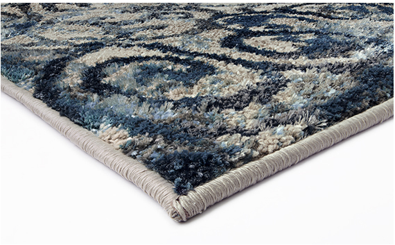 Antique Beige & Blue Rug | Size: 160 × 235 cm