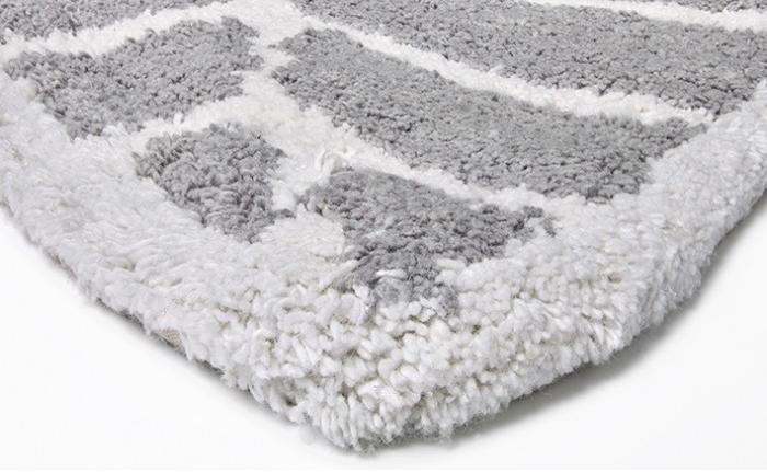 Leaf Grey & Ivory Rug | Size: 60 × 120 cm
