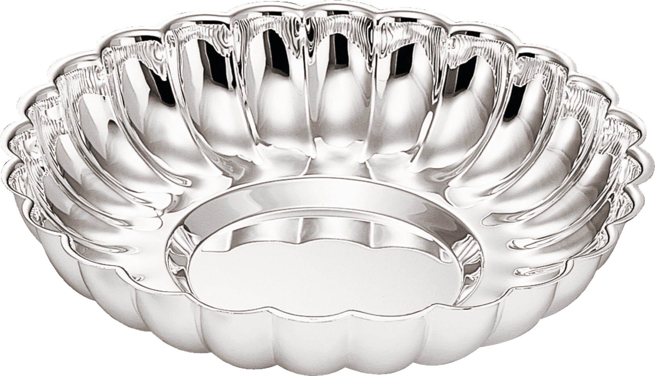 Silver-Plated Round Serving Bowl