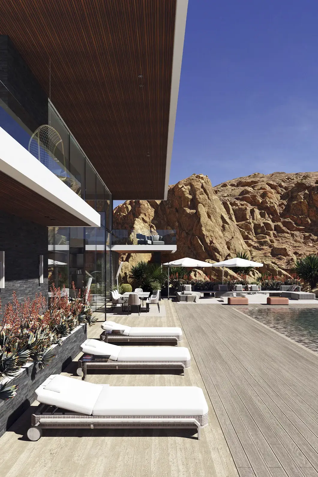 Heritage Wood Sunlounger - 1