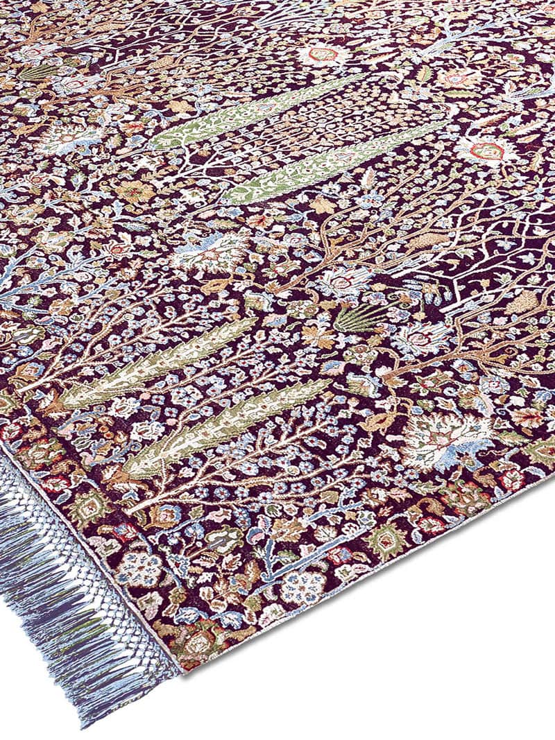 Pine Garden Purple Rug