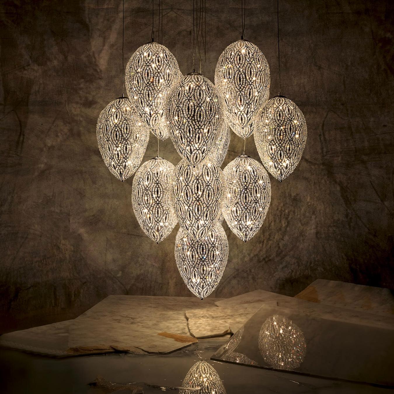 Arabesque Eggs Artisan Chandelier