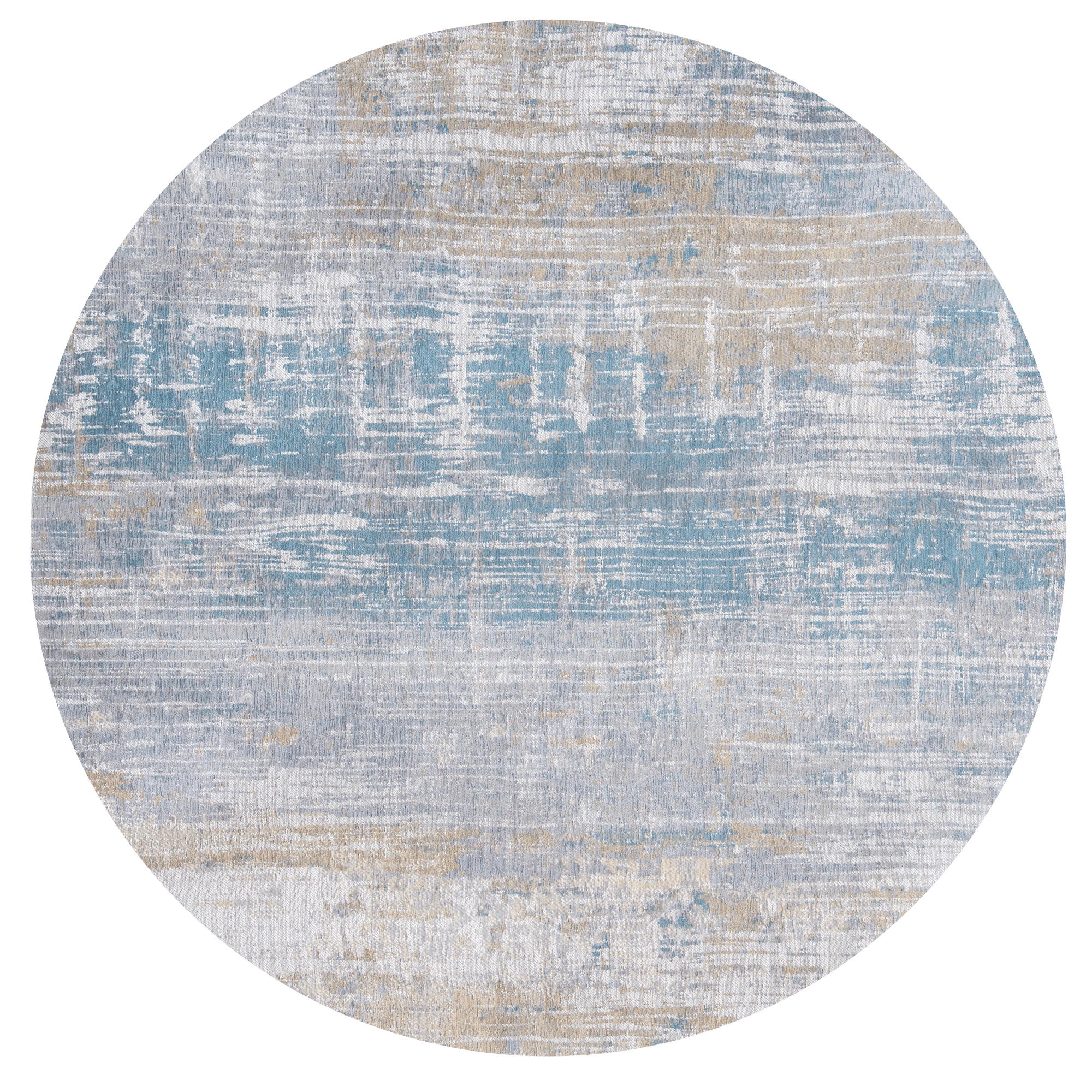Long Island Blue Round Rug | Size: Ø 240 cm