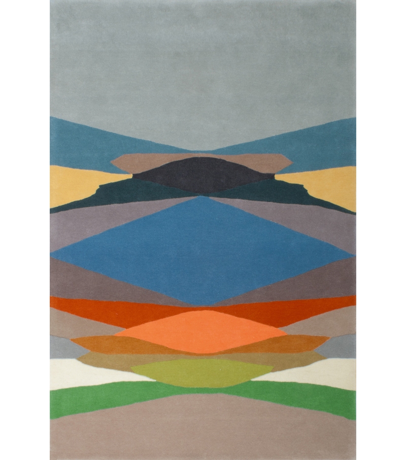 Distortion Rug | Color: Blue | Size: 200 × 300 cm
