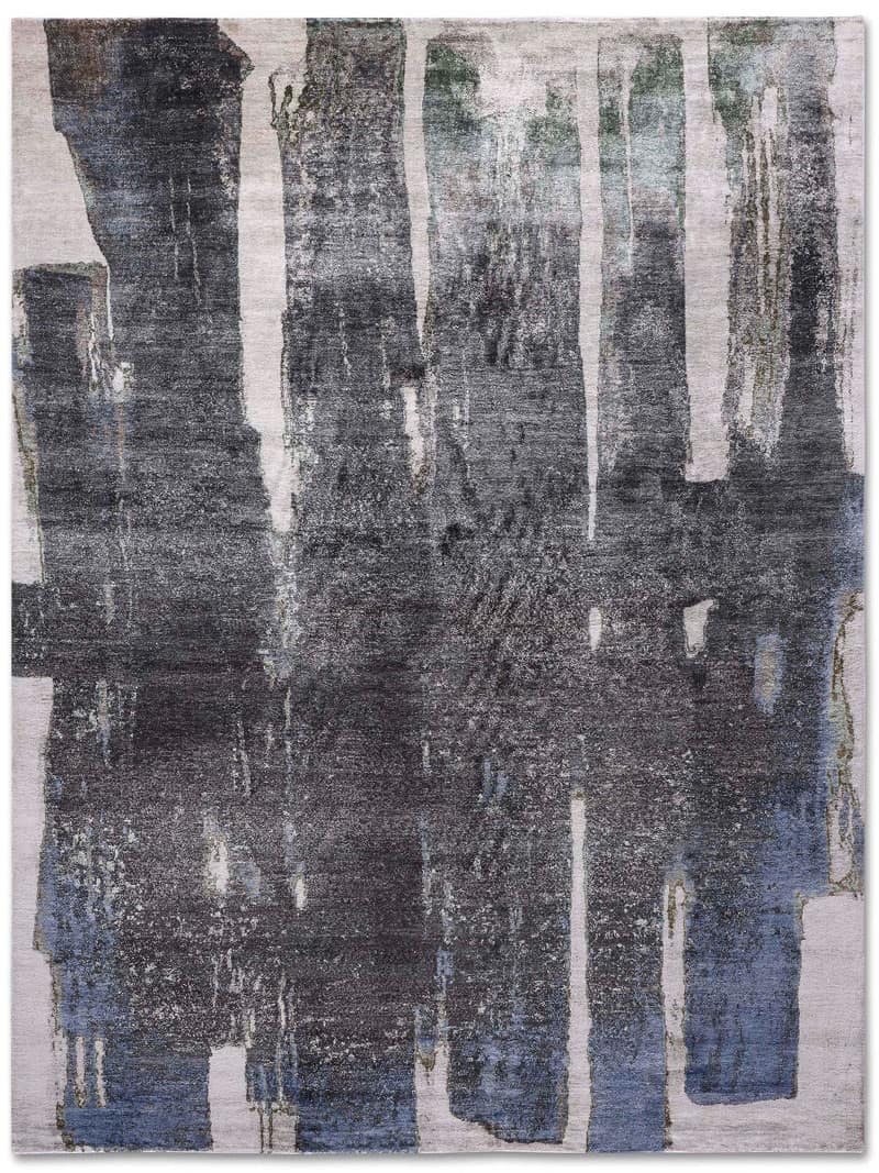 Black on Beige Rug | Size: 250 × 300 cm